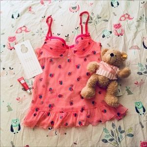 🍧Victoria's Secret Pink Cupcake Babydoll NWOT🍧